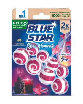 Blue Star Spa Momente Harmonie Duopack, mit aetherischen Oelen, WC ­Einhaenger, 104g